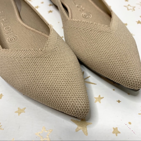 Rothy's Shoes | Rothys Ecru The Point Nude Pointed Ballet Flat | Poshmark